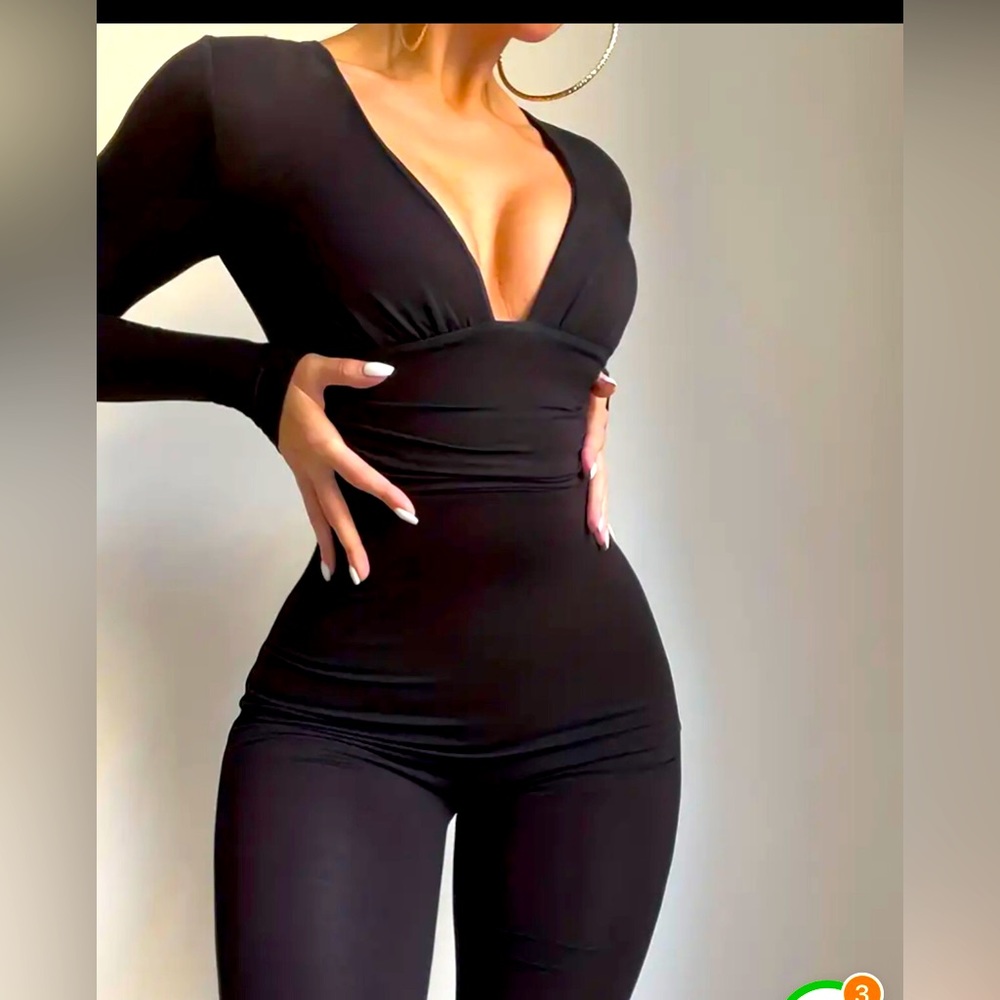 Sexy black jumpsuit NWOT size Small